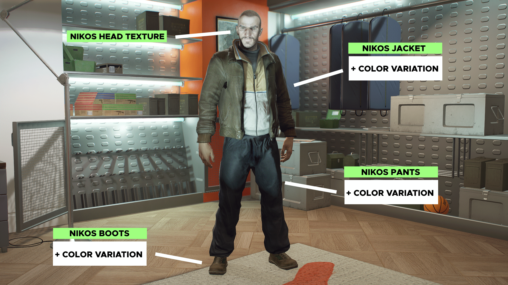Niko Bellic Clothing For MP Male [SP/FIVEM] -