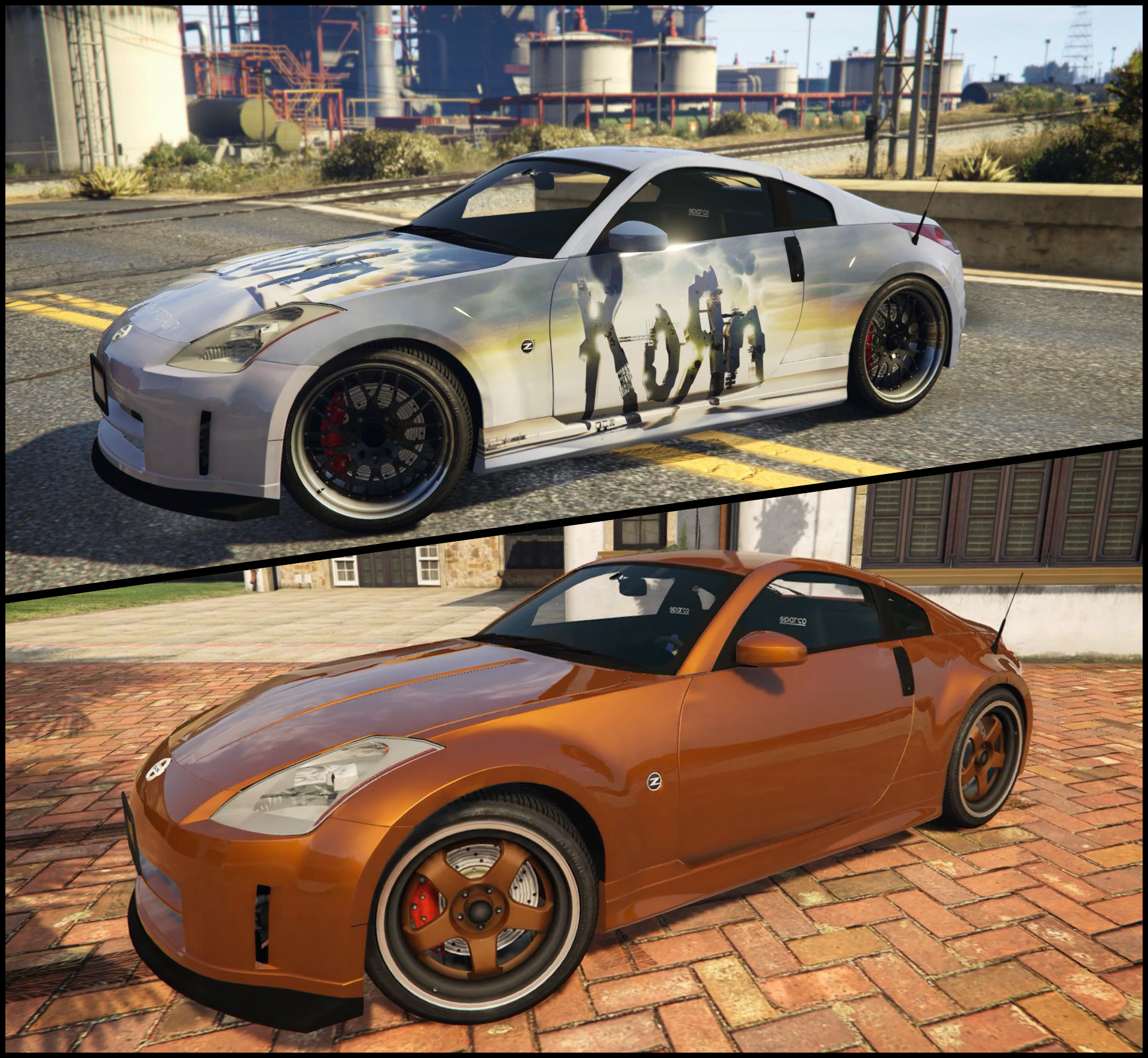 Nissan 350z (Clean & with Livery) .