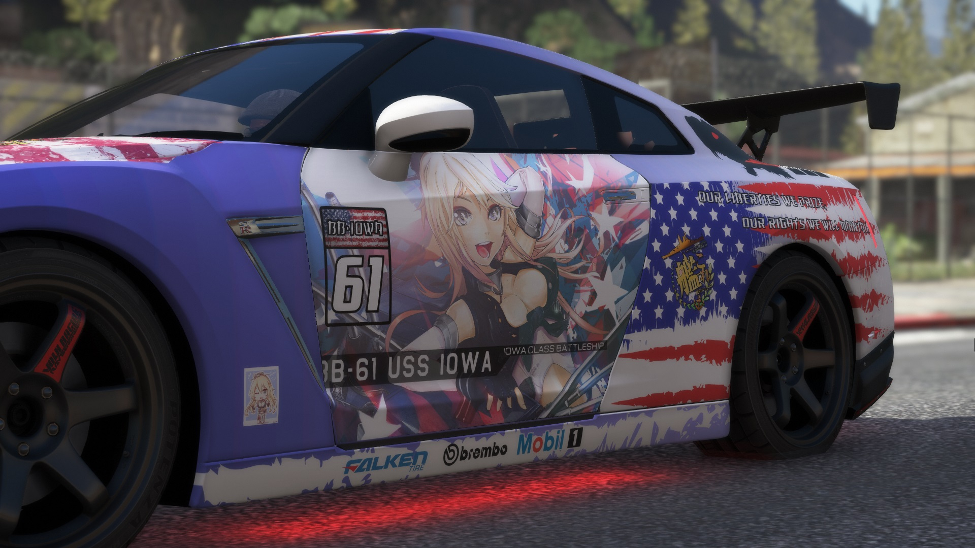 Nissan GTR R35 BB-61 Iowa (Kantai Collection) Livery - GTA5-Mods.com