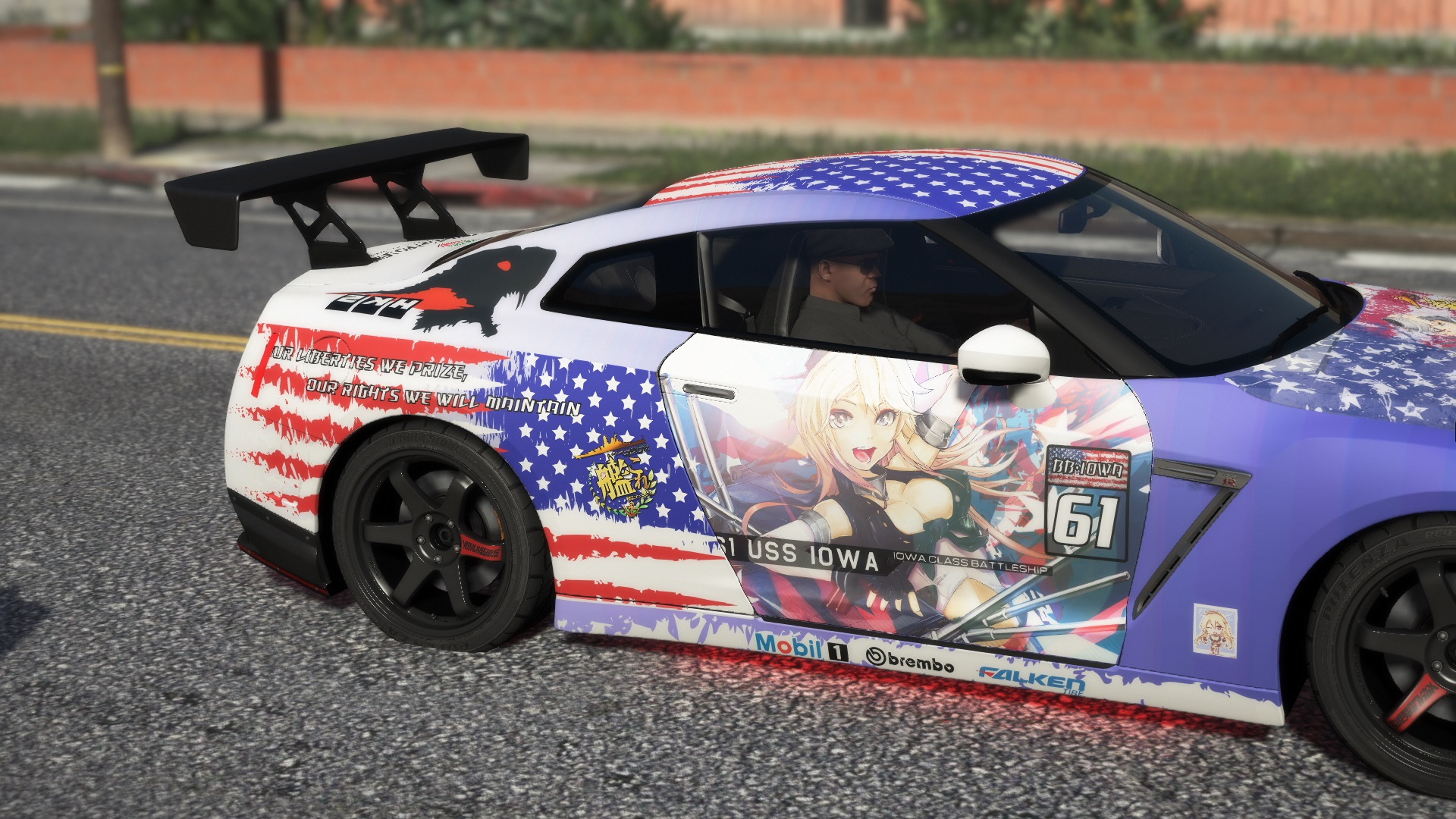 Nissan GTR R35 BB-61 Iowa (Kantai Collection) Livery - GTA5-Mods.com