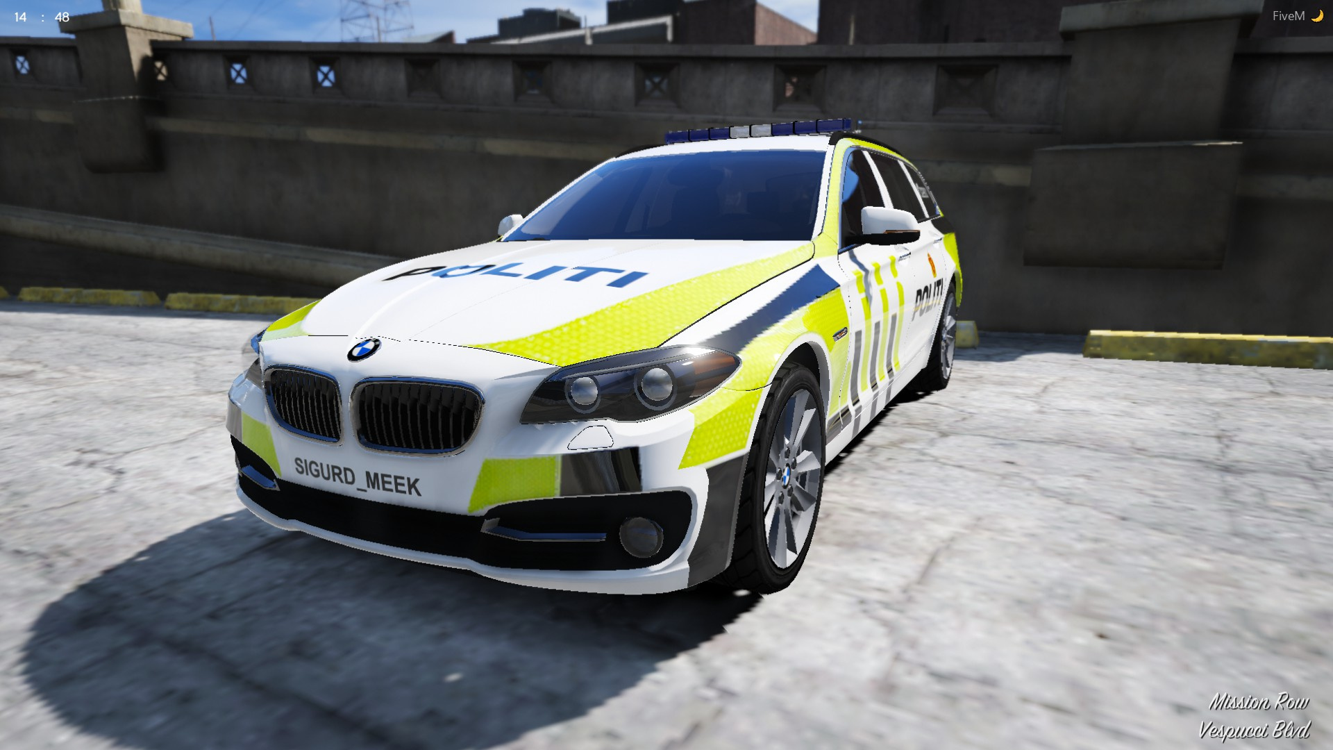 Norwegian Bmw 530d Police Car Norsk Bmw 530d Politibil Gta5 Mods Com