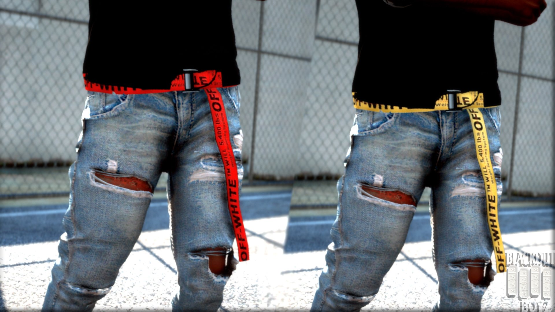 OFF WHITE INDUSTRIAL Belt GTA5 Mods