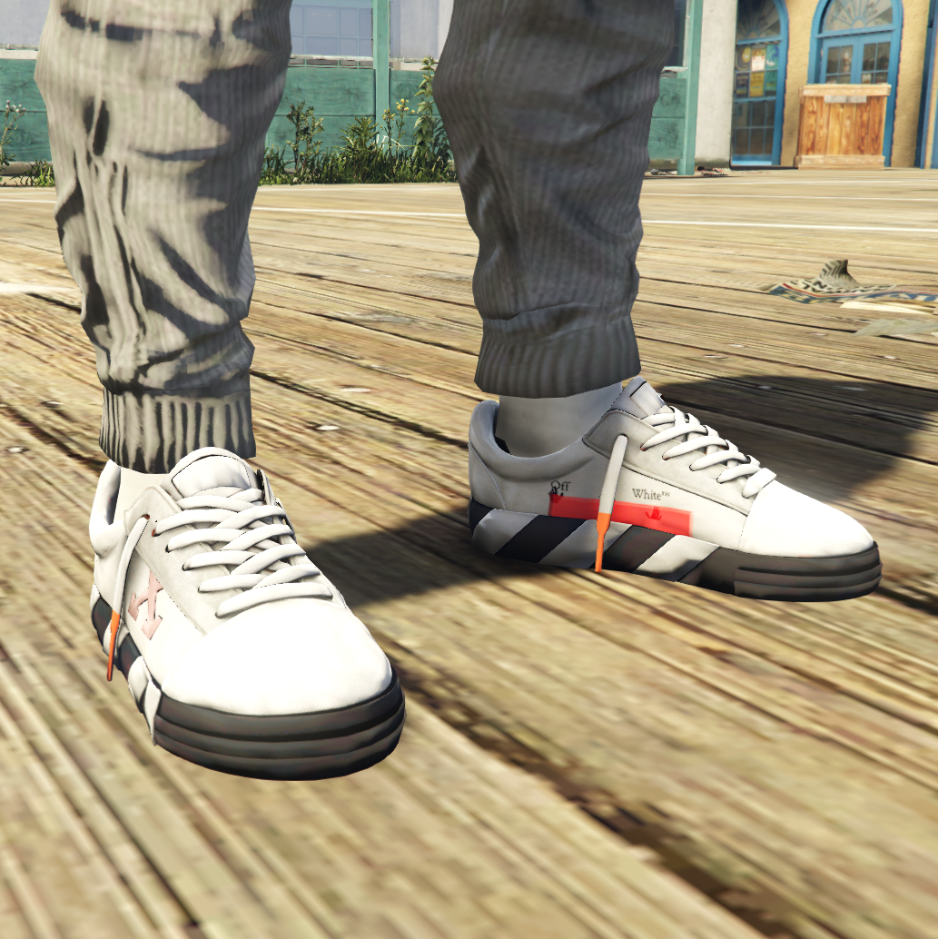 Off White - Low Vulcanized Sneakers for MP Male - GTA5-Mods.com