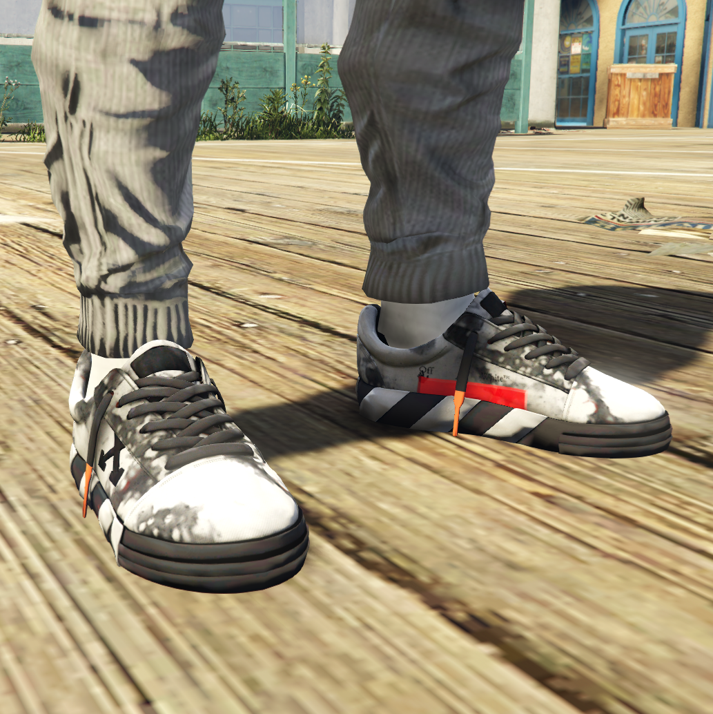 Off White - Low Vulcanized Sneakers for MP Male - GTA5-Mods.com