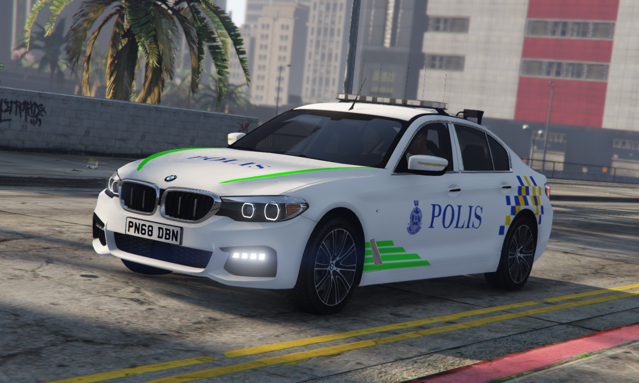Police Bmw 540i Xdrive Malaysia Pdrm Texture Gta5 Mods Com