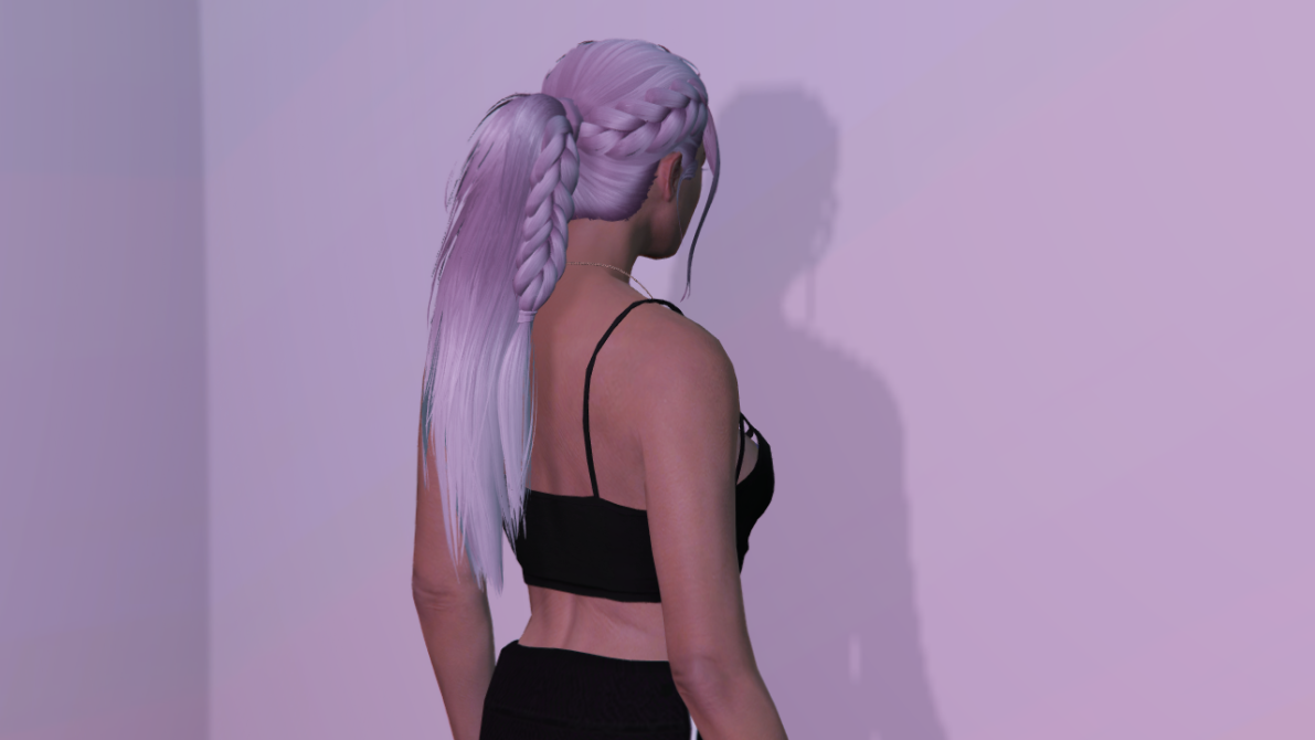 Ponytail With A Braid Hairstyle For Mp Female Gta Mods Com