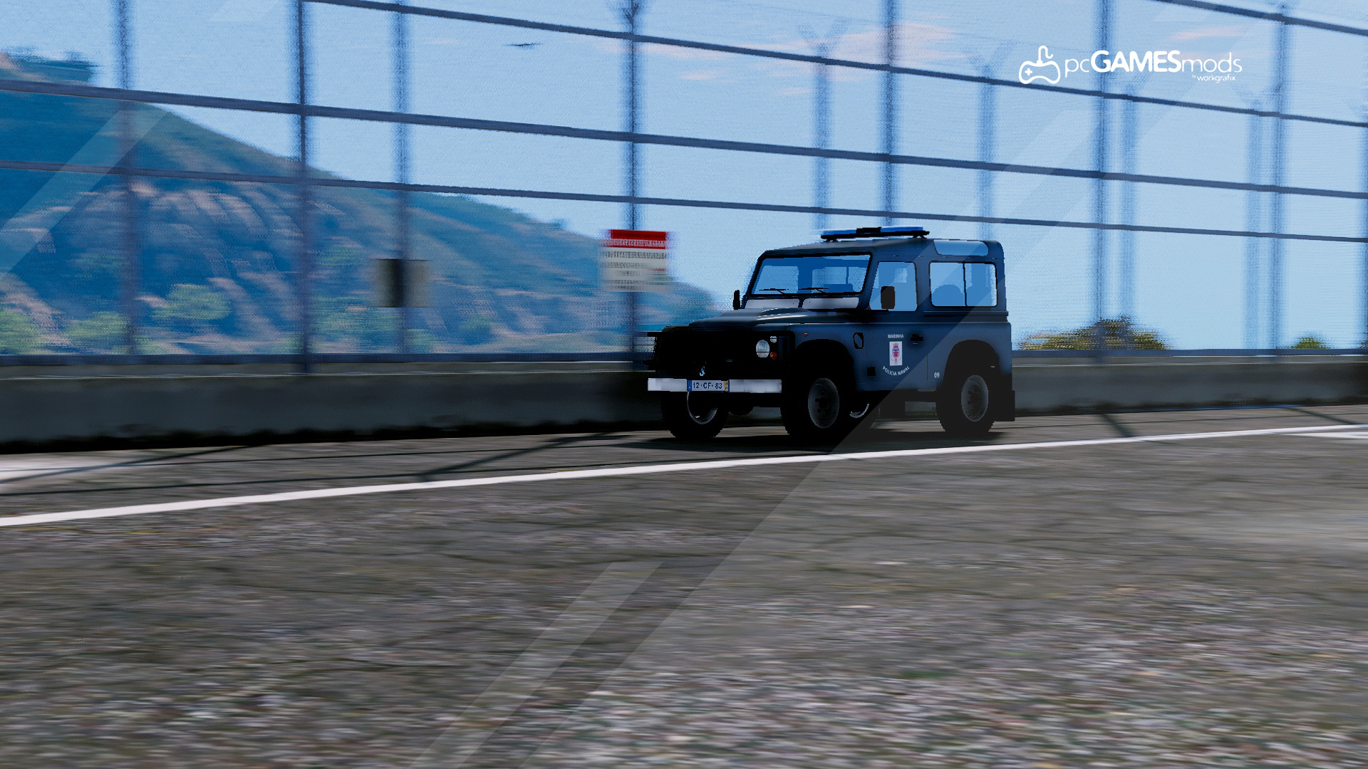 Land Rover Defender 90 Policia Naval for GTA 5