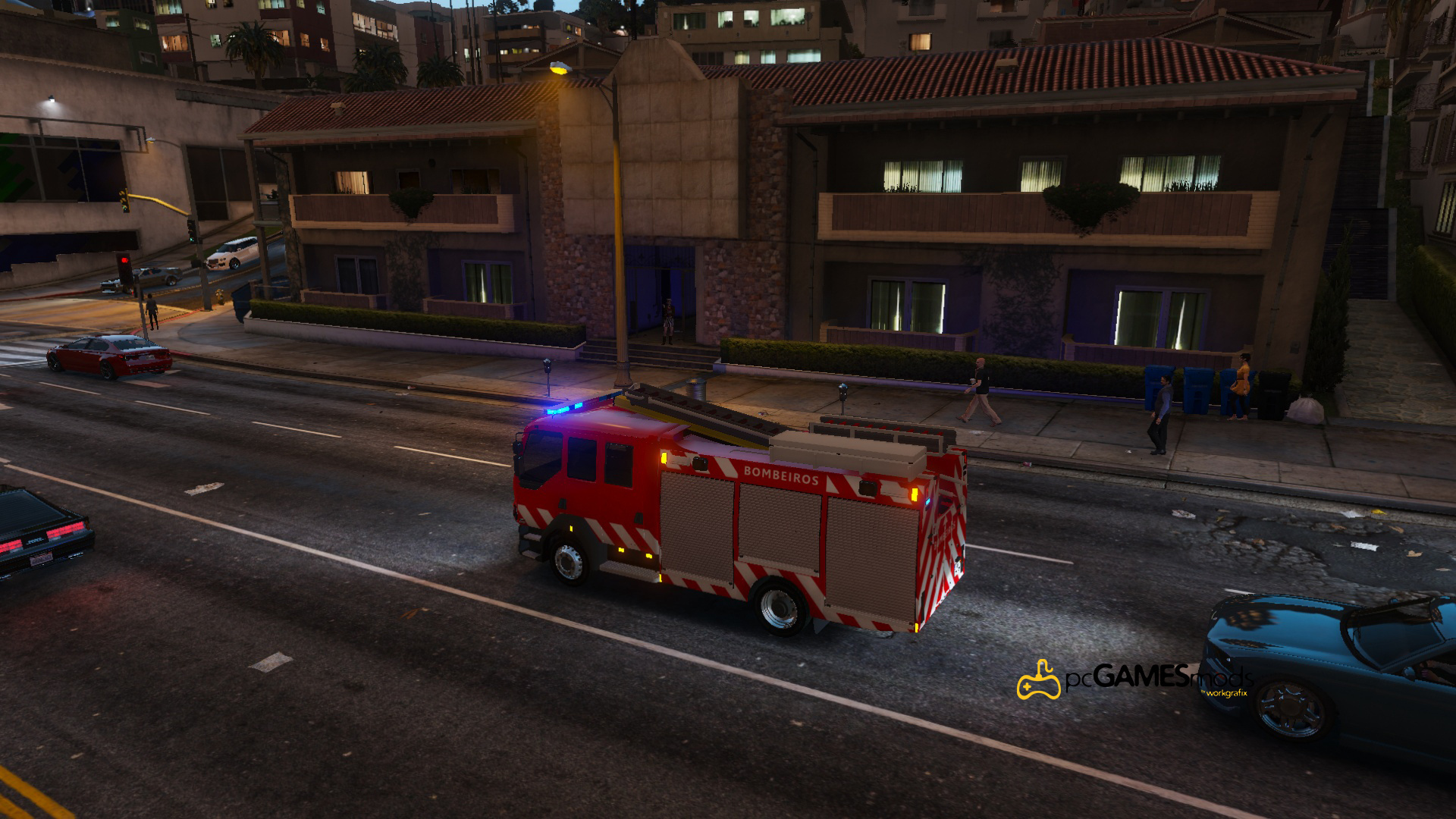 Portuguese Firetruck - DAF [ Replace/AddOn/ELS ] - GTA5-Mods.com