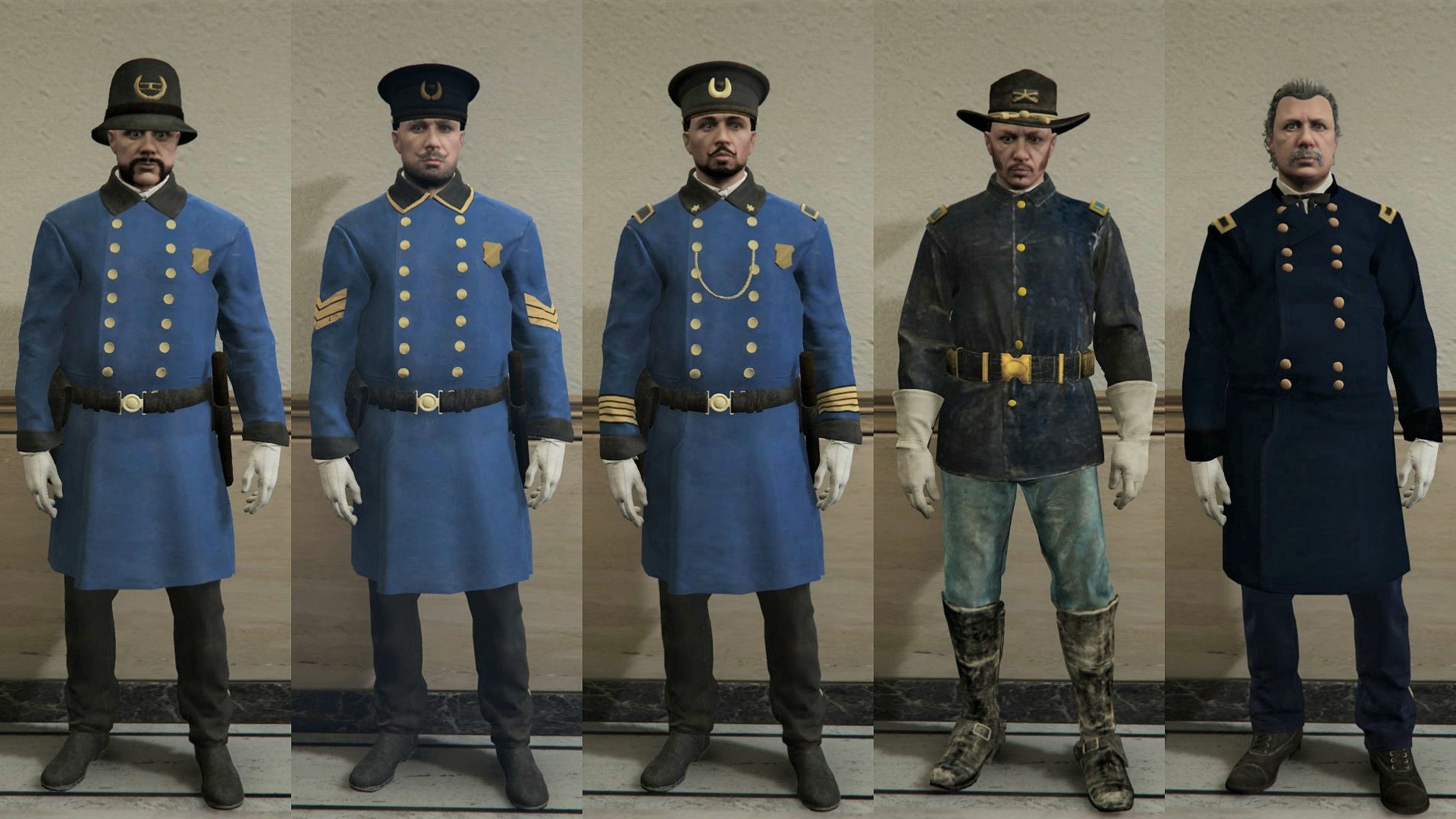 RDR2 law agency uniforms for MP Male 