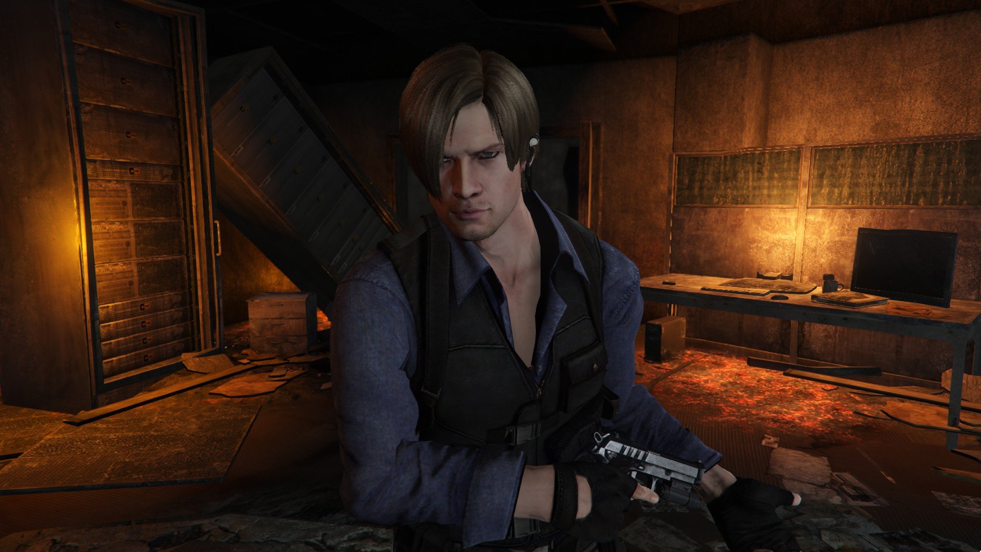RE6 Leon S. Kennedy Add-On Ped / Replace. fungfung879. 