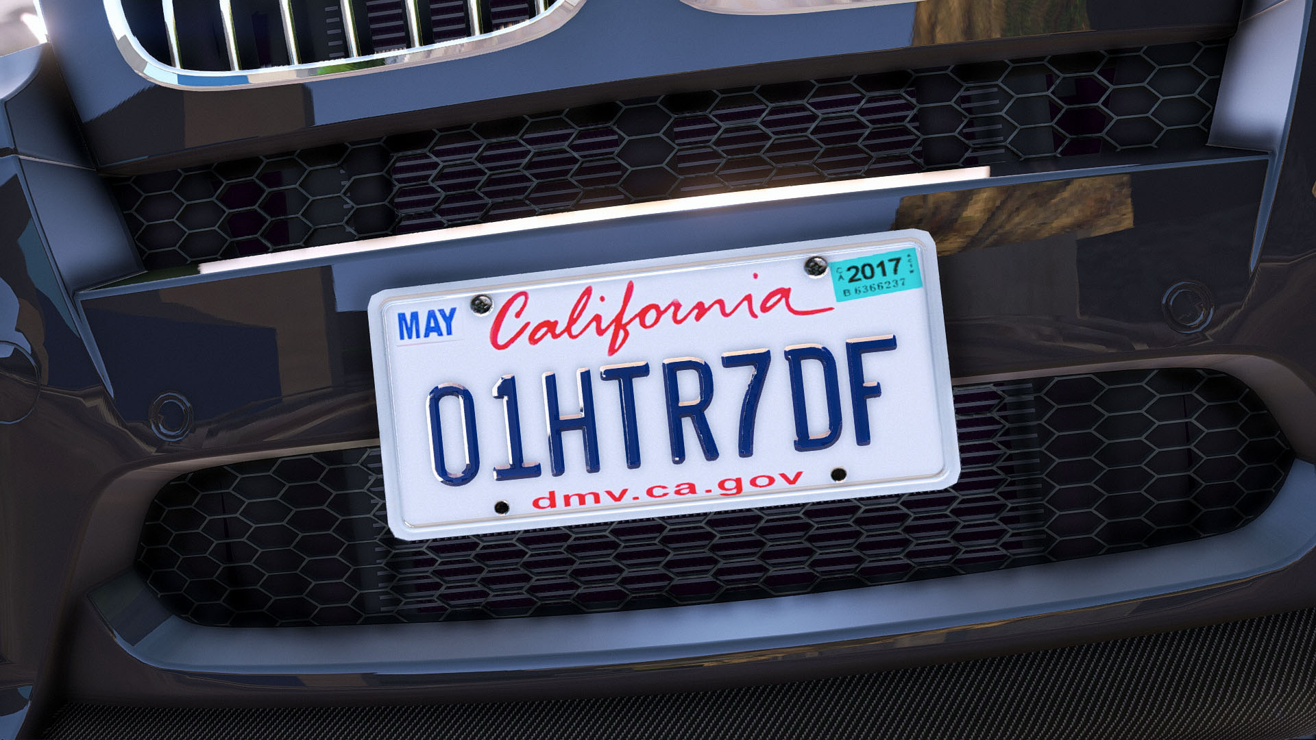 California License Plate Font Type