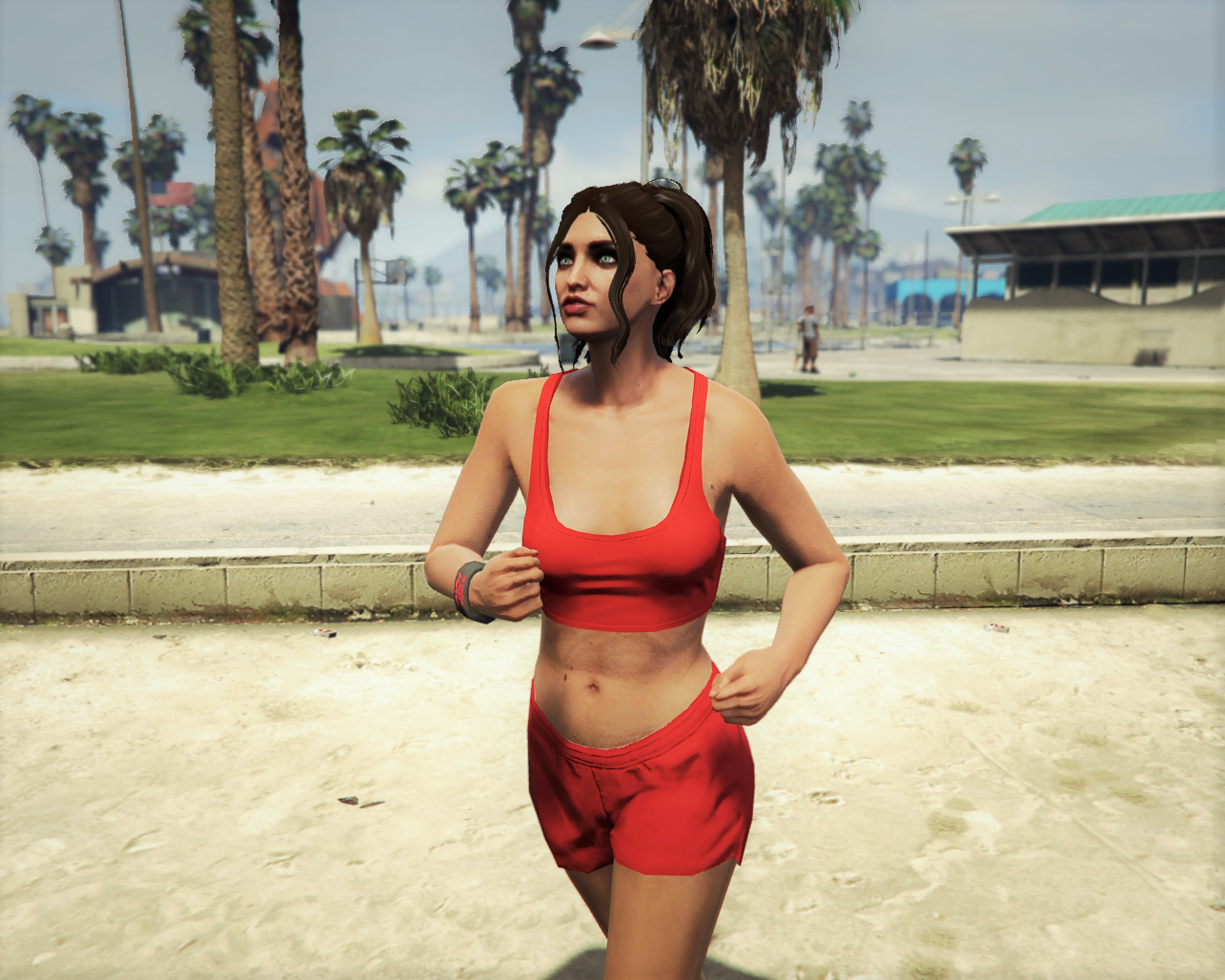 Recolored Sport Top And Shorts For Mp Female Gta5