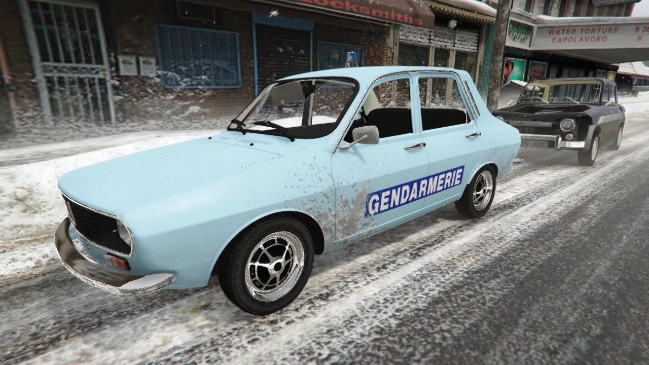1970 Renault 12 Gendarmerie Gta5