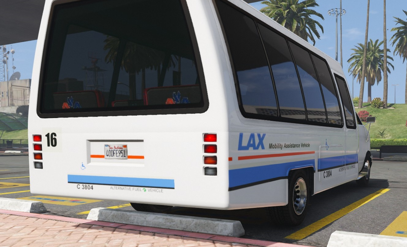 lax shuttle to car rental
