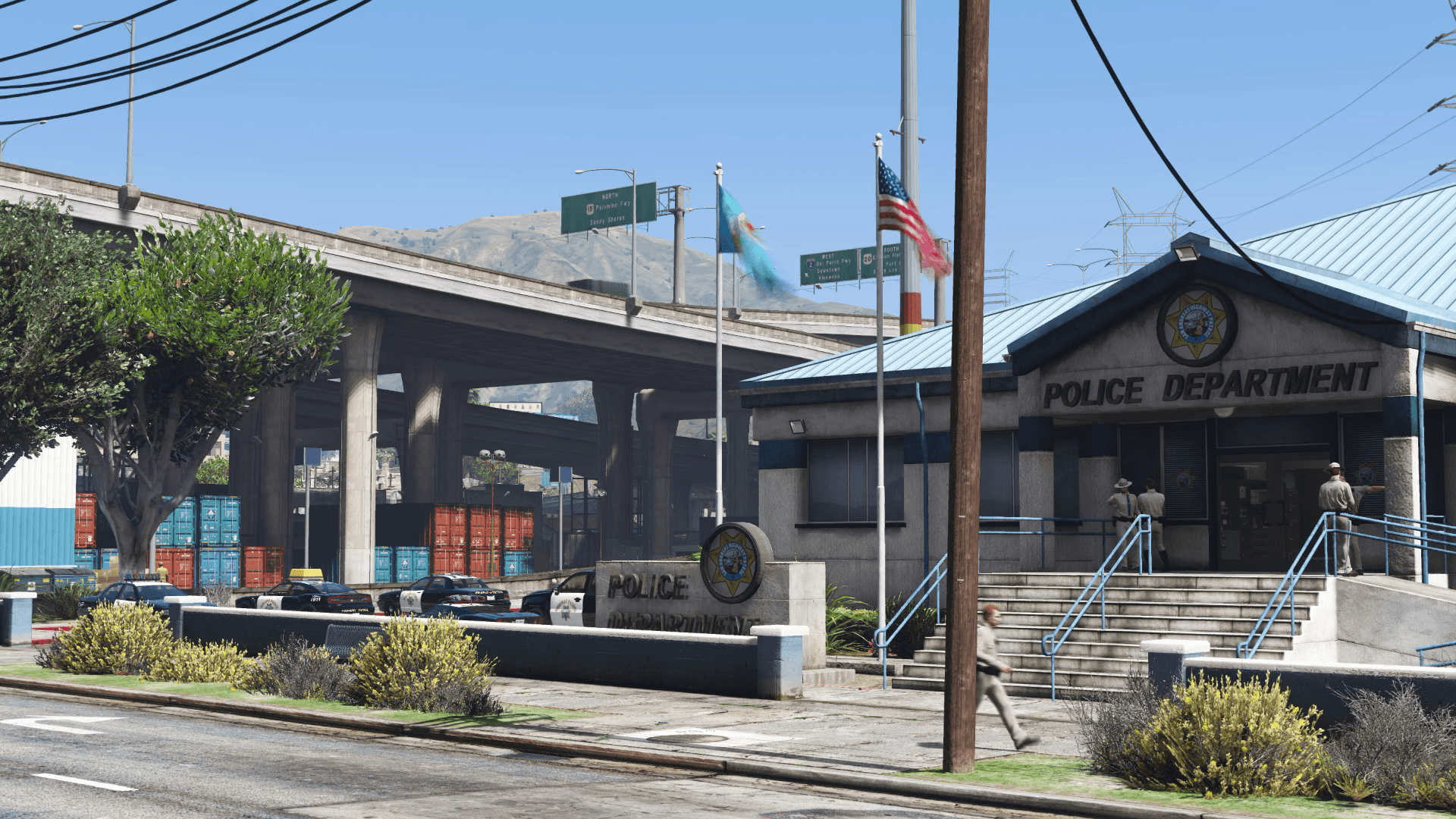 Пд гта. Mesa GTA 5. Ла Меса ГТА 5. GTA 5 sahp Station. Police Station GTA 5.