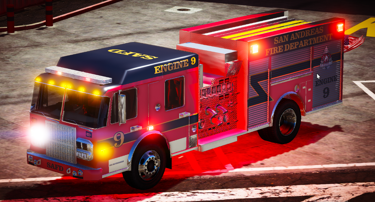 san andreas fire truck
