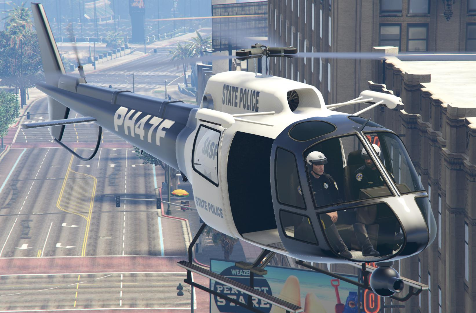 Police Maverick GTA V (SFPD Air Support Unit) para GTA San Andreas