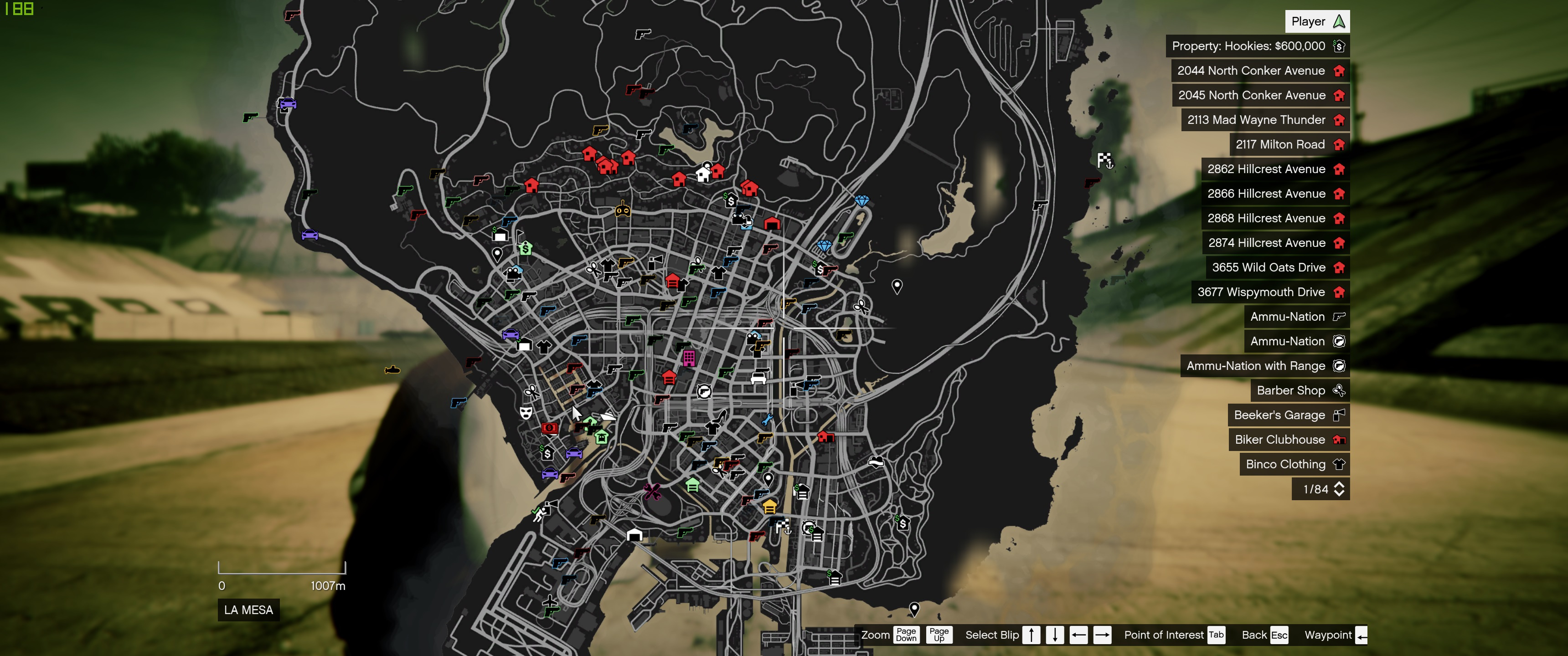 san andreas weapon location