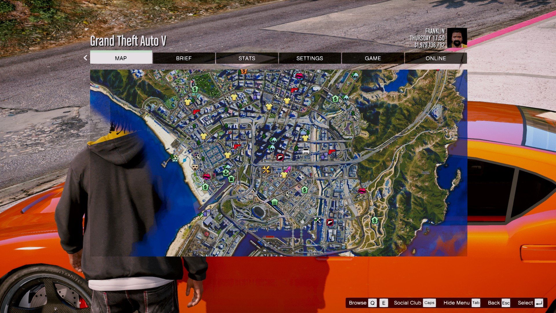 4K Satellite View Map bundled with radar mod & zoom script. - GTA5