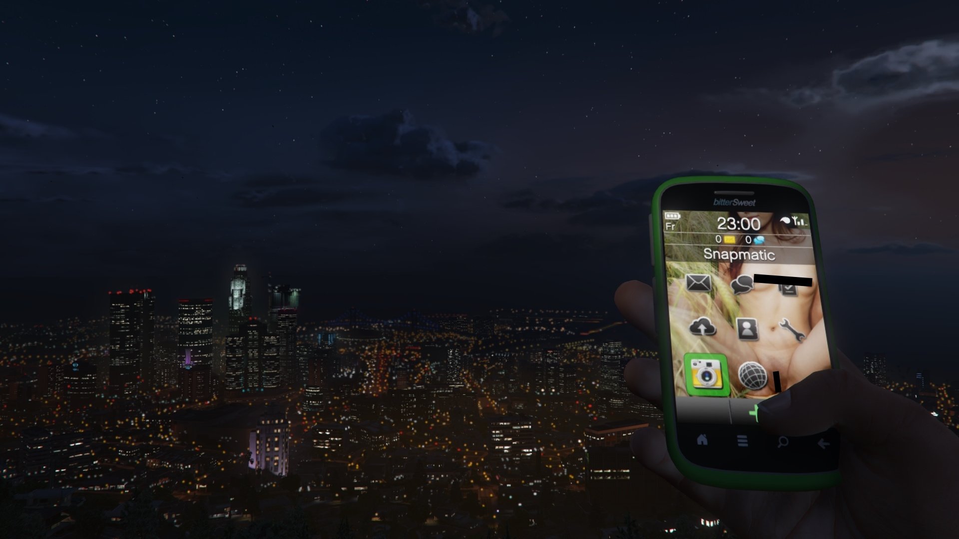 Звук уведомления гта. Фон ГТА 5. ГТА 5 на обои пейзажи андроид. Ночью телефон ГТА 5. Spotify Amoled Mod.