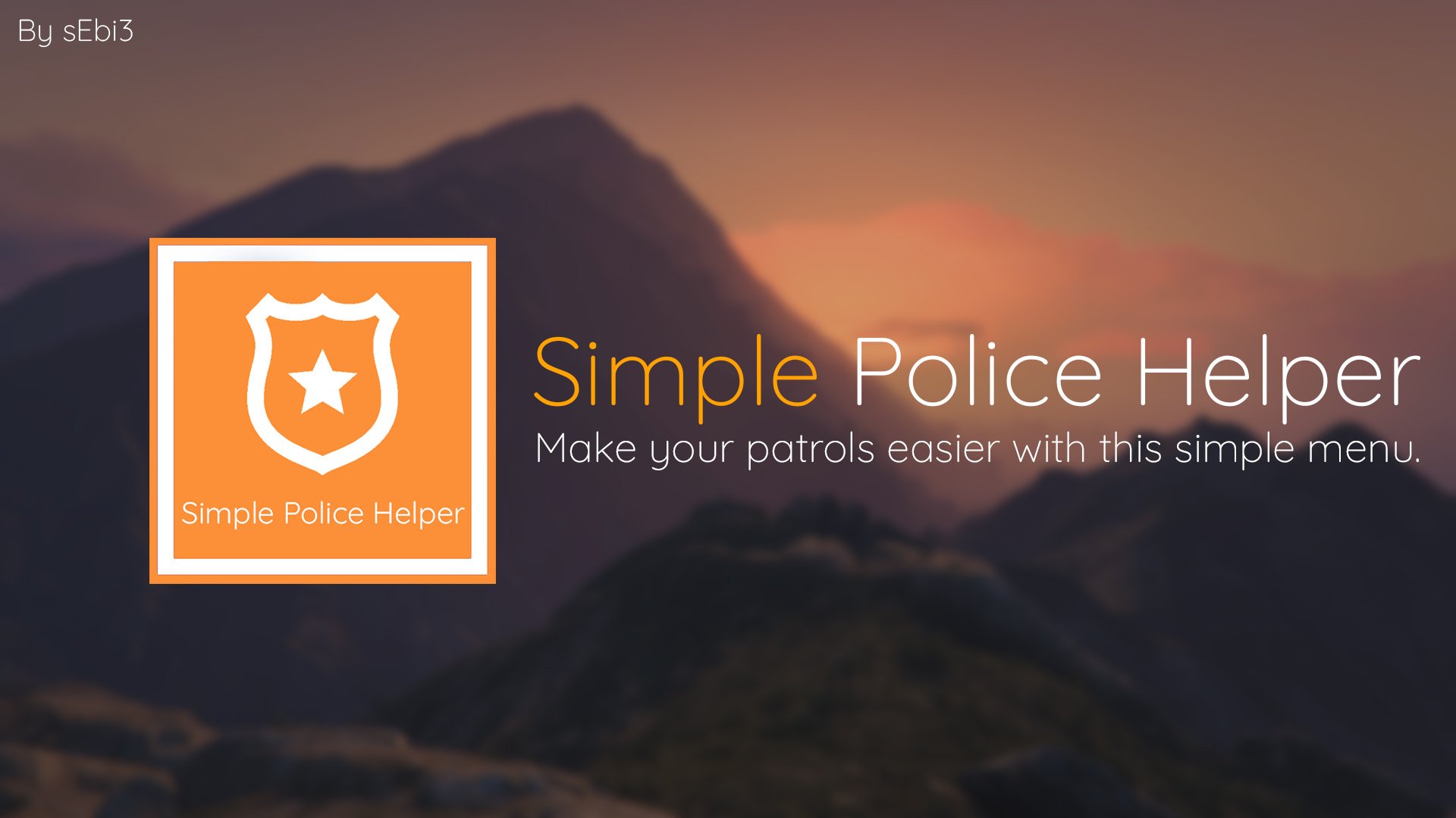 Simple police helper menu гта 5 фото 6