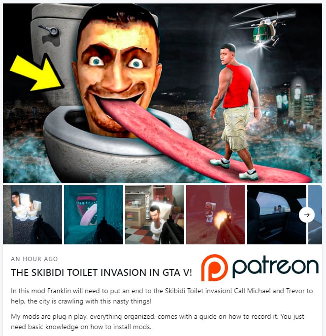Skibidi Toilet (Addon Ped) - GTA5-Mods.com