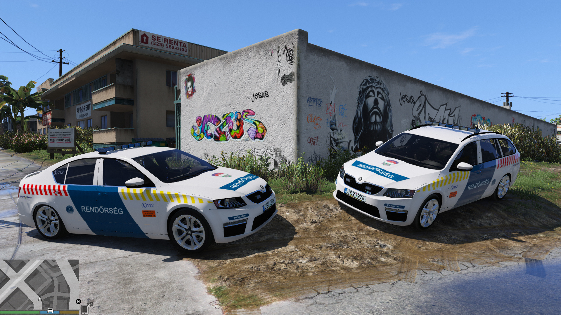 Koda Octavia VRS Hungarian Police Pack GTA5 Modscom