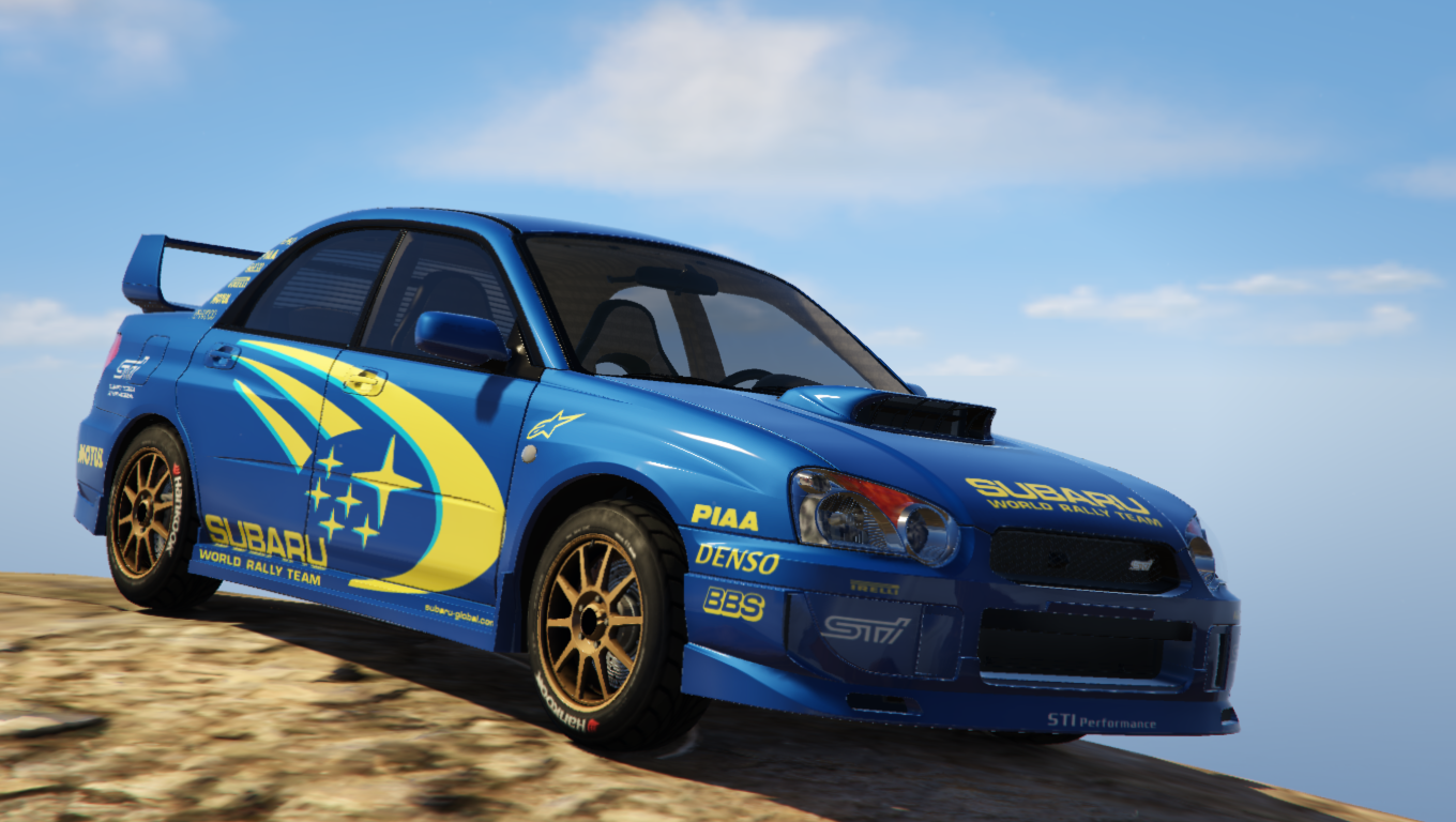 Subaru Impreza WRX STI 2004 World Rally Team livery