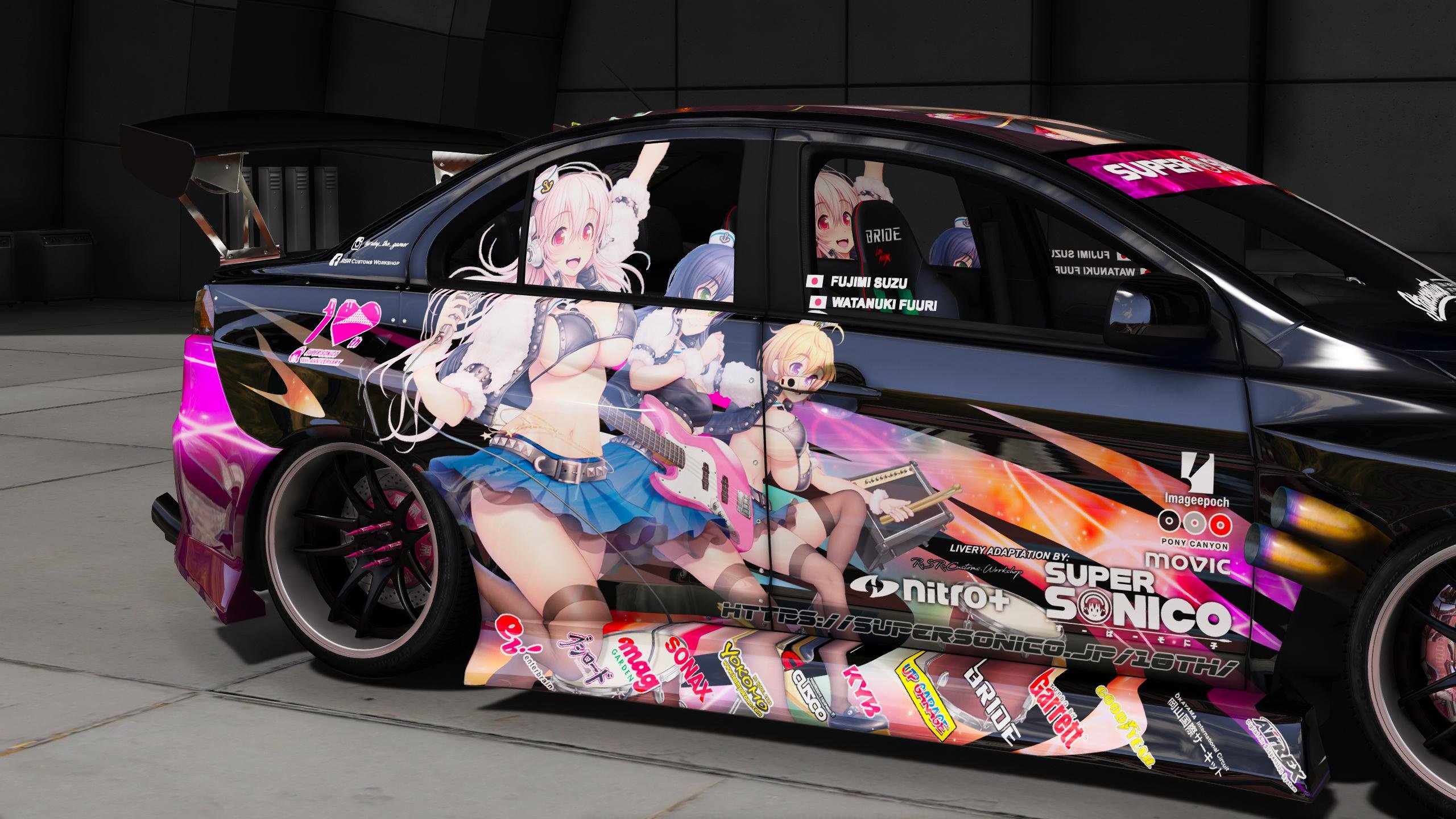 Super Sonico FAV Evo Z itasha - GTA5-Mods.com