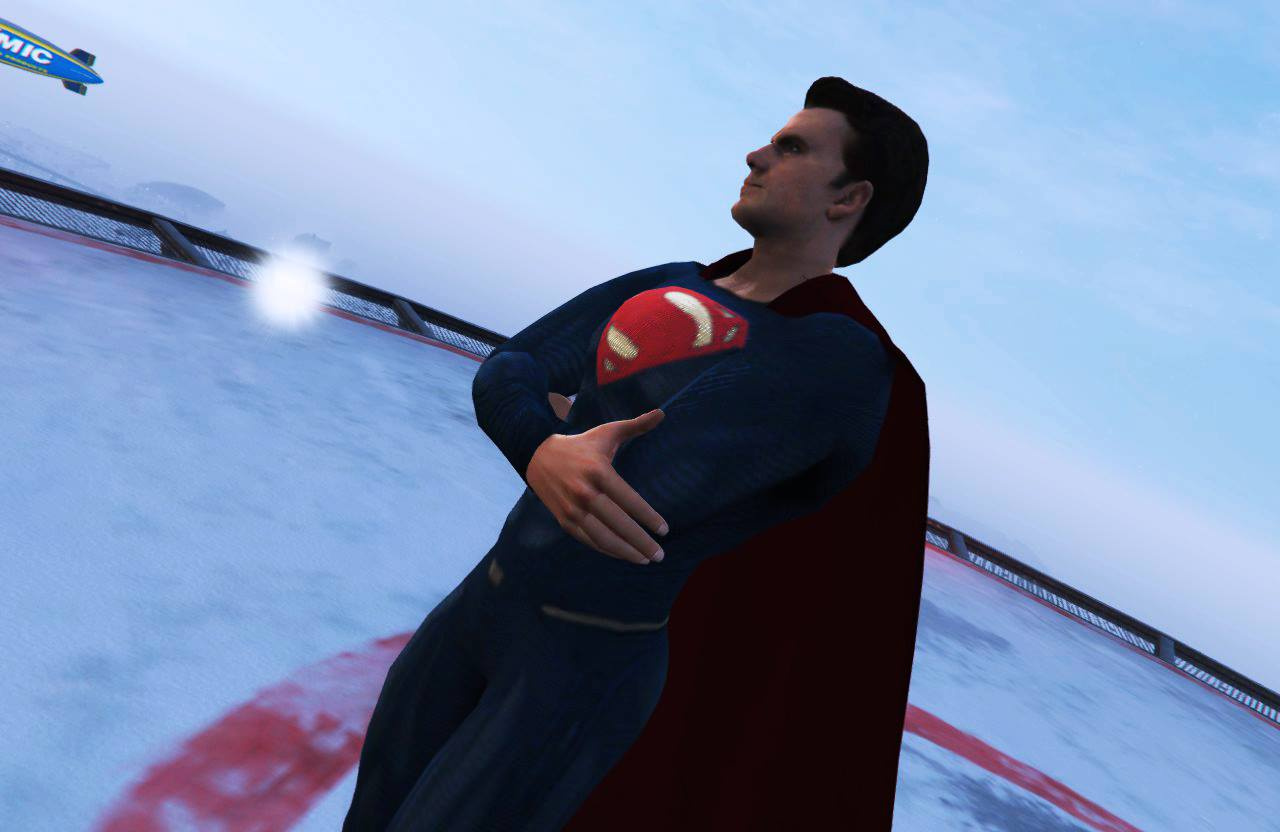 superman mod gta 5 in space