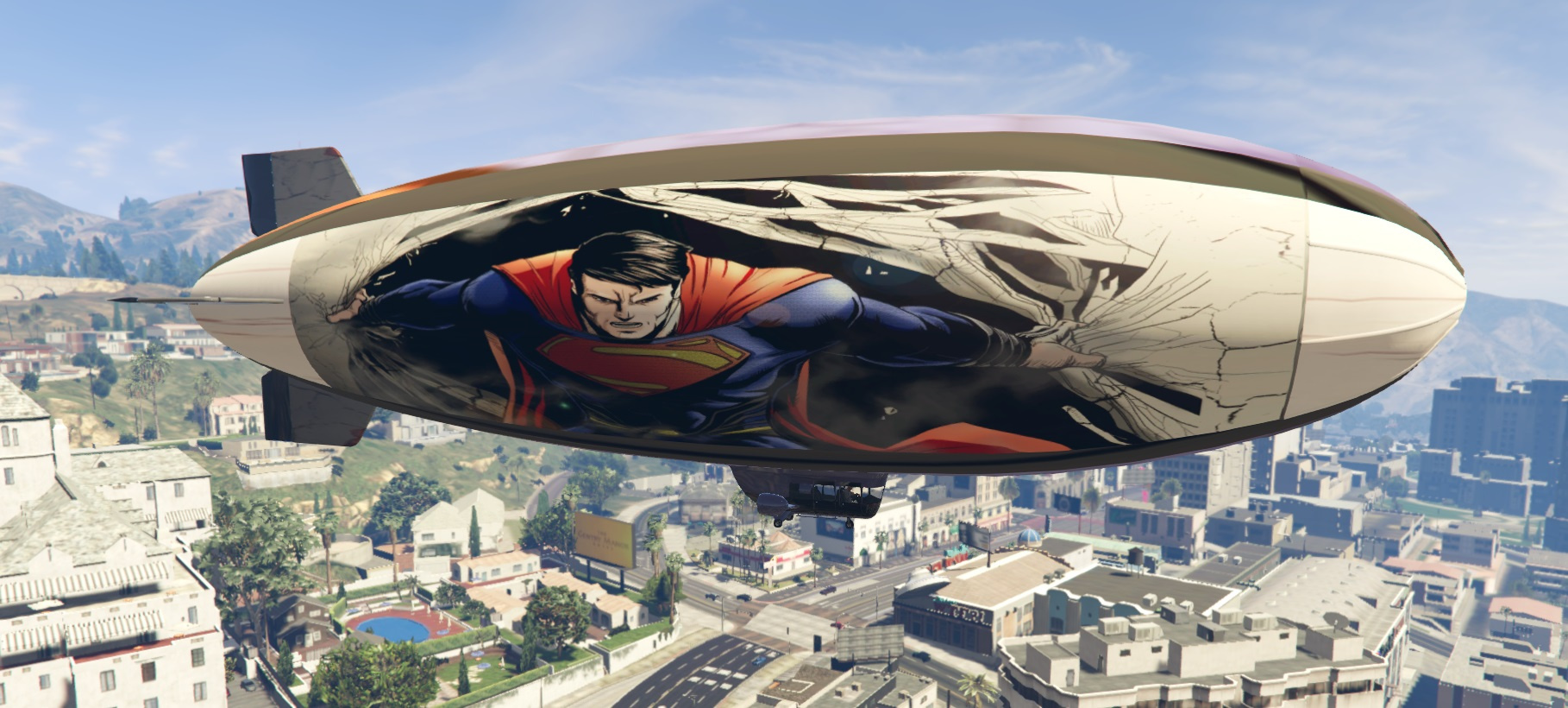 gta 5 superman mod in space