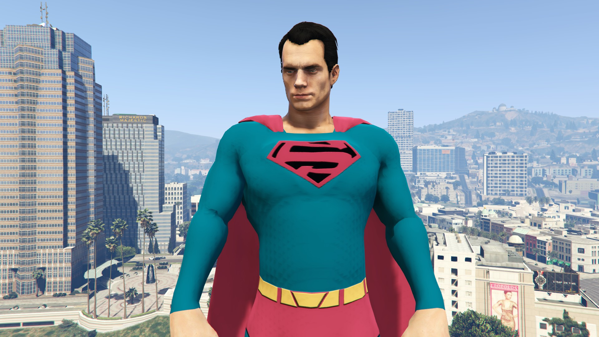 gta 5 superman mod in space