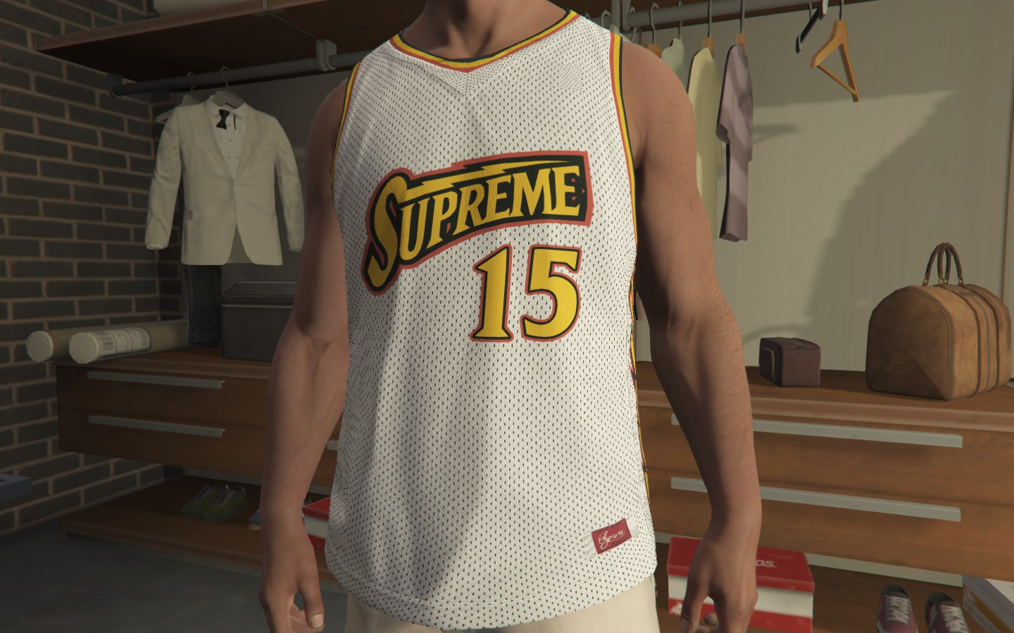 売り値下Supreme Bolt Basketball Jersey 黒 L 国内正規品 タンクトップ