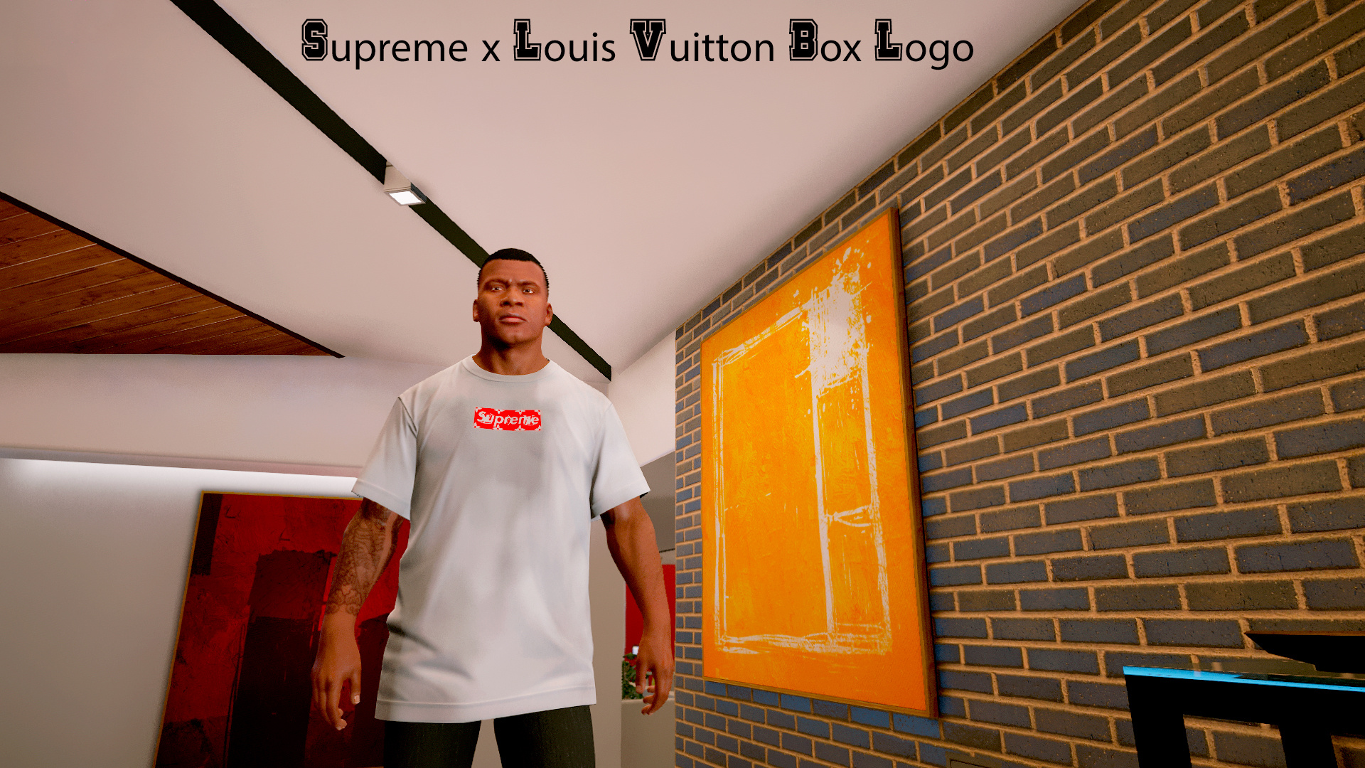 2017 Supreme x Louis Vuitton Box Logo Tee