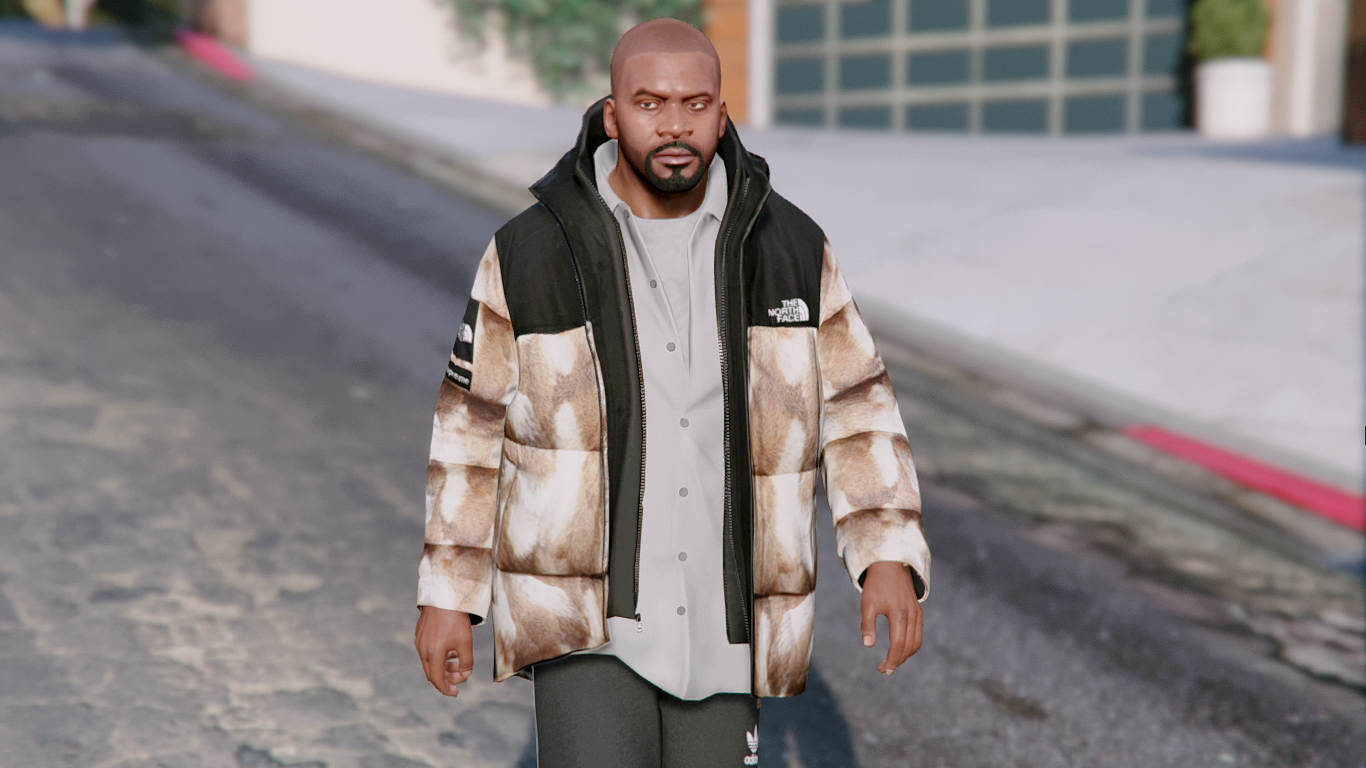 Supreme x TNF Nuptse Jacket Pack GTA5 Mods