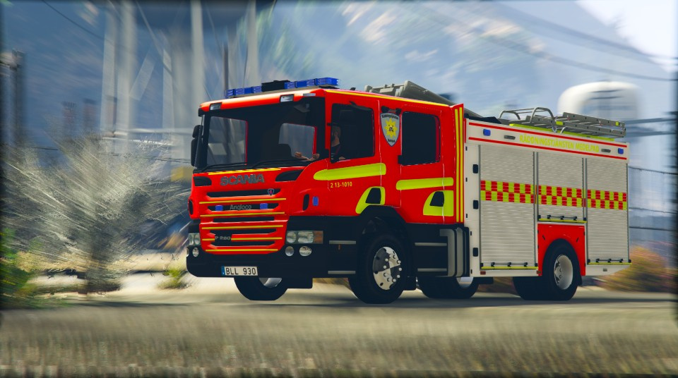 Swedish Scania Fire Truck Gta5