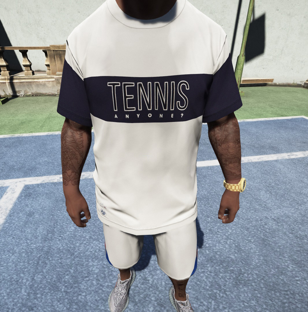 T Shirt Lacoste Sport Roland Garros Edition Gta5 Mods Com