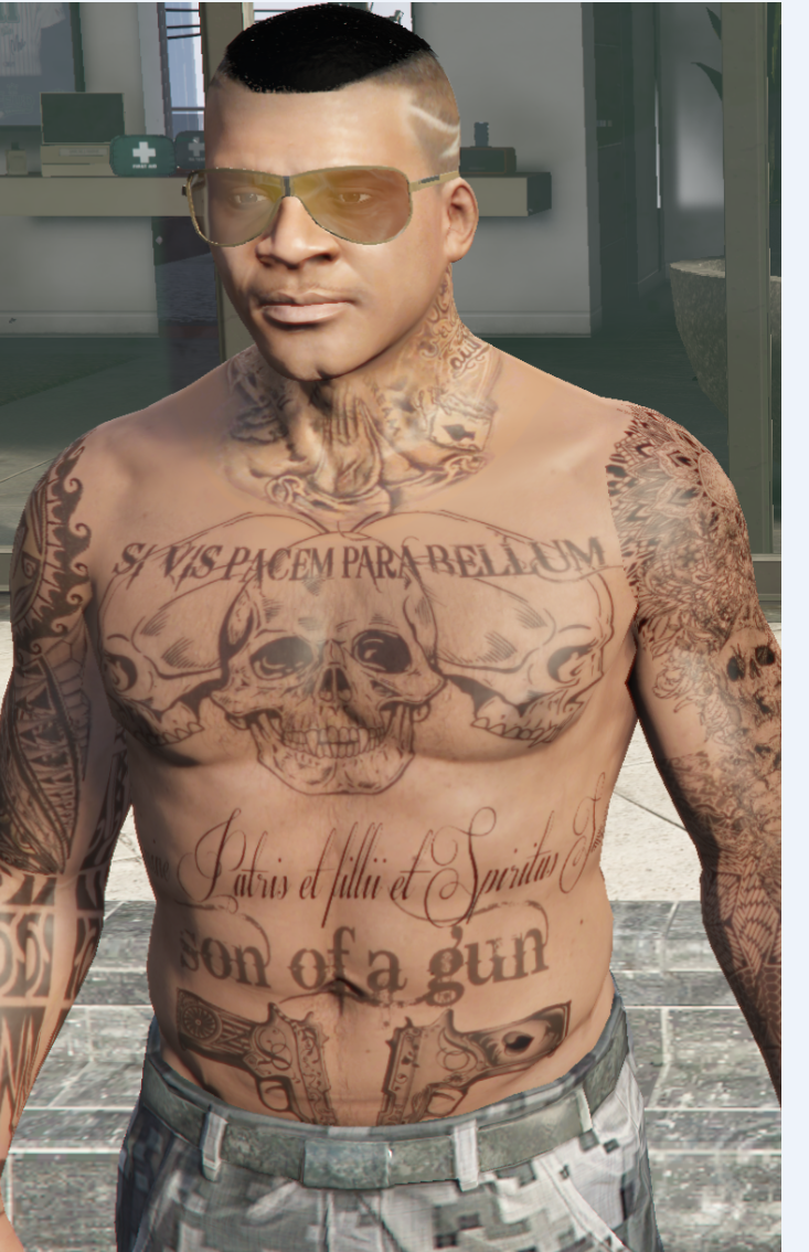 5 tattoo in Mods.com  Franklin GTA5 Tattoos for