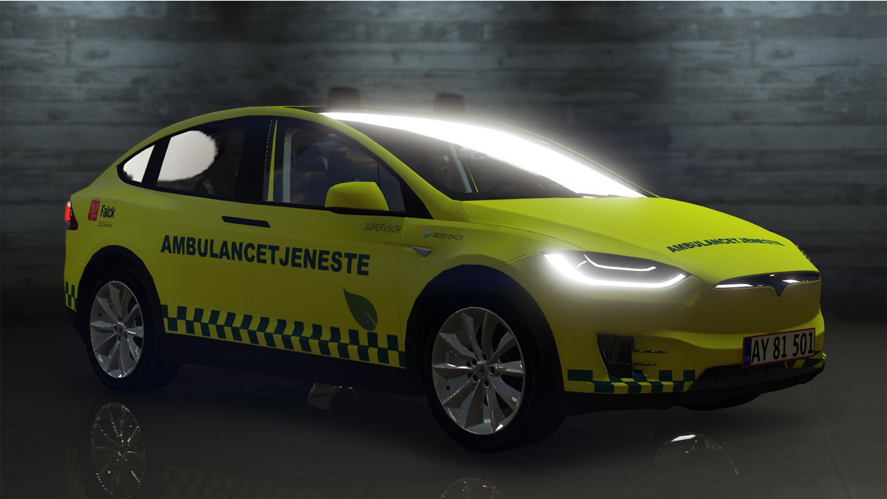 Tesla Model X - Danish Ambulanceservice - [OIV/Replace] 