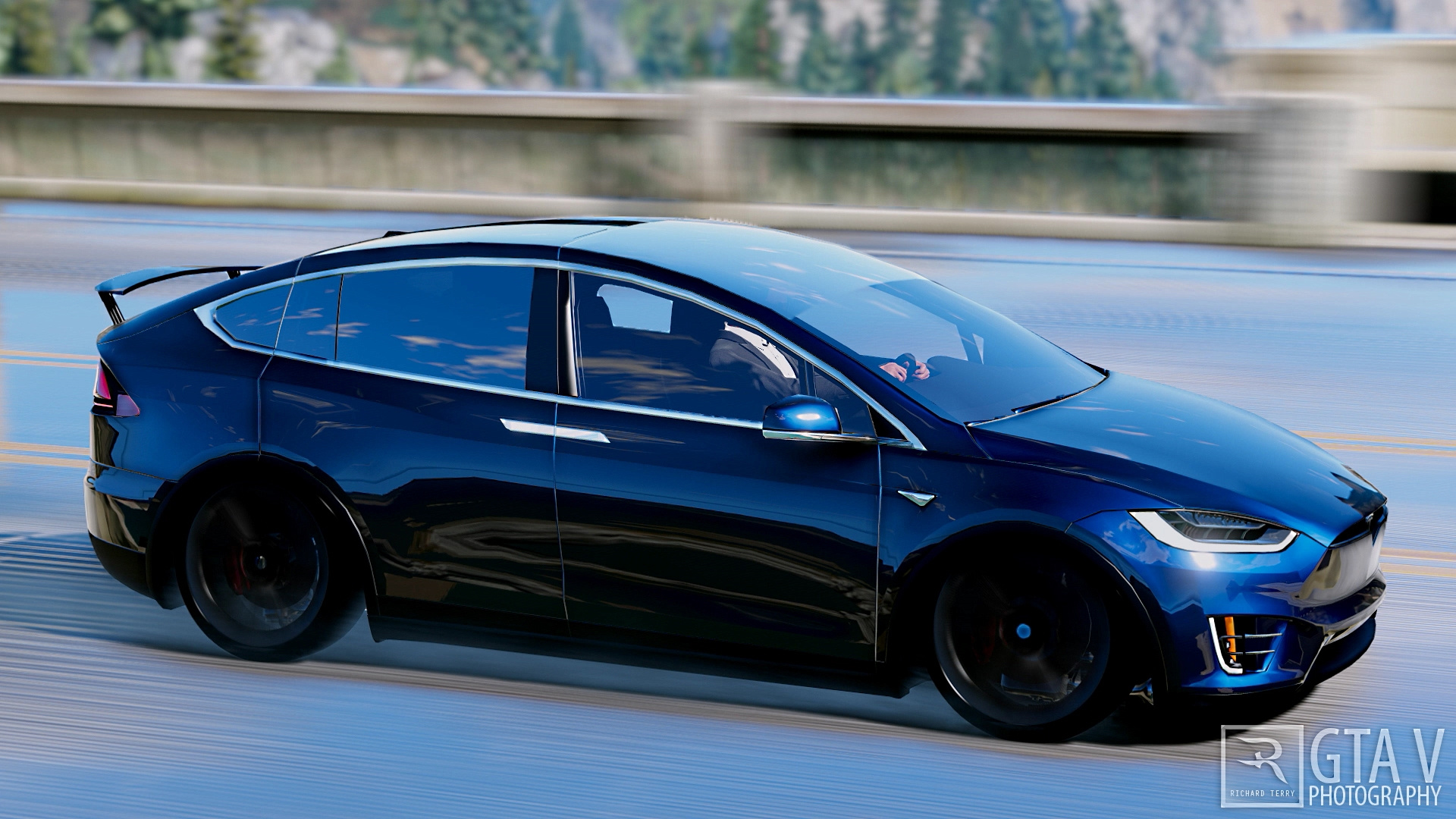 Gta 5 tesla model x addon фото 25