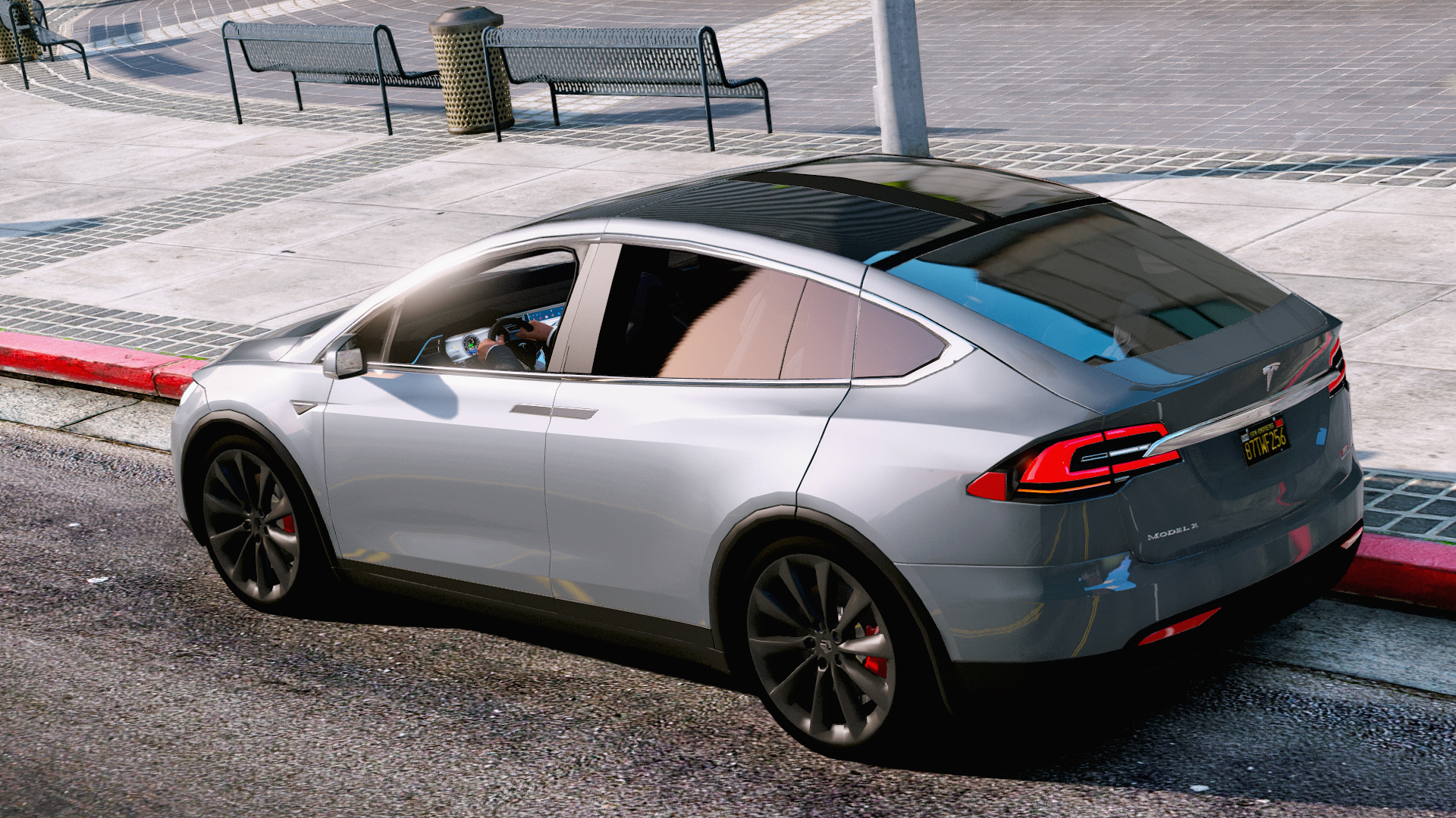 Tesla Model X P90d 2016 Add On Wipers Spoiler Gta5