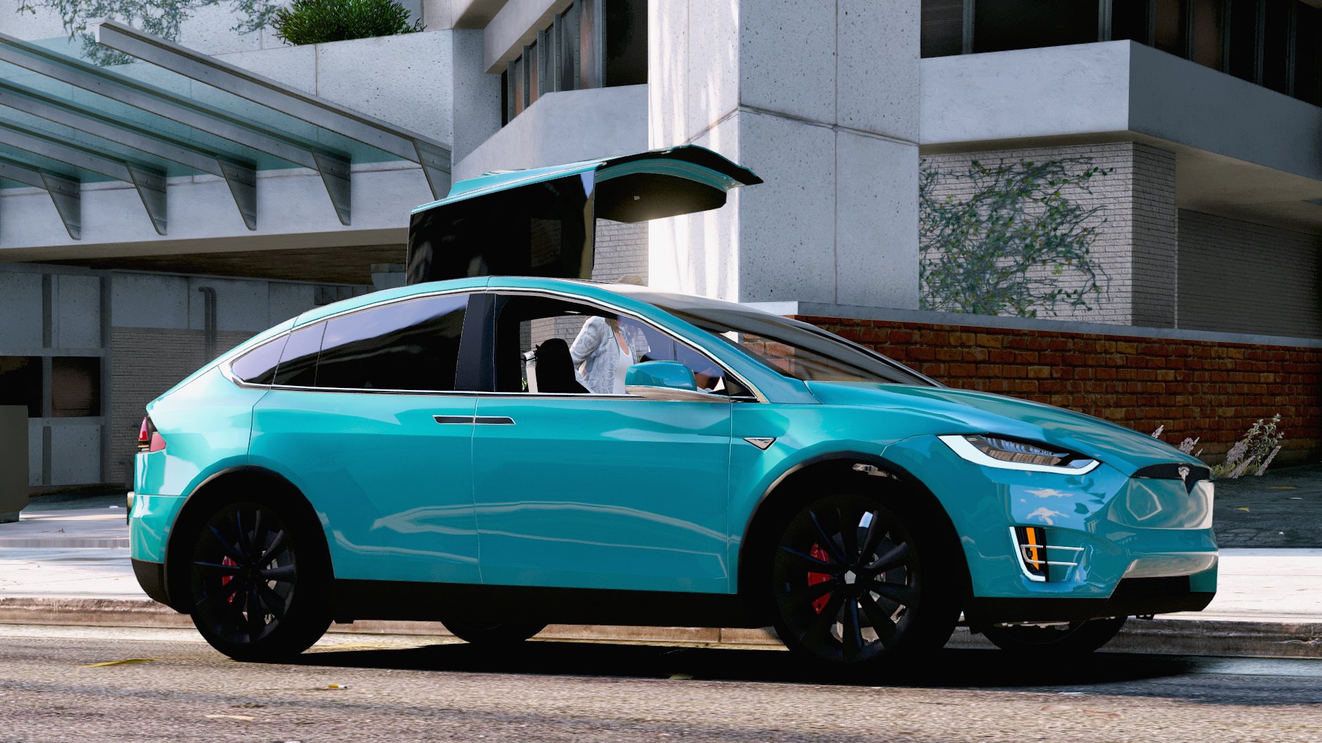 Tesla Model X P90d 2016 Add On Wipers Spoiler Gta5