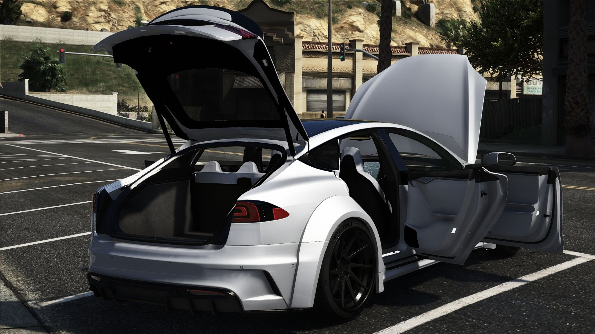 Gta 5 tesla model x addon фото 72