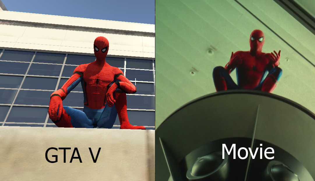 The Amazing Spider-Man 2 GFX Mod VS Normal