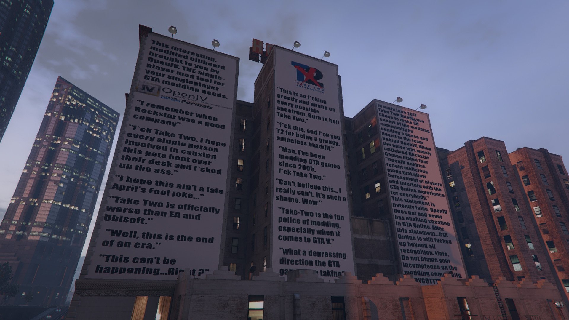 The People Vs Take Two Immersive Billboards Gta5 Mods Com