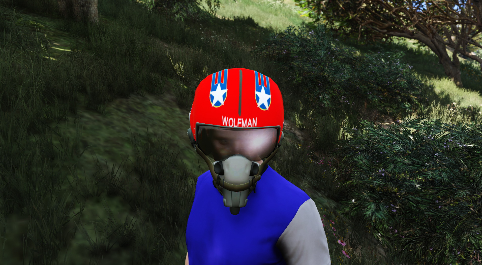 top gun wolfman helmet