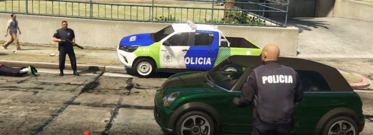 Pack de Hilux SRV Policia de São Paulo ELS – GTA 5 mod