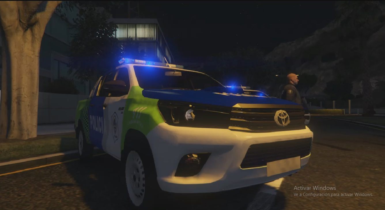 GTA 5 Colombia National Police Patrol (ELS) - Camioneta Policia Nacional  Colombia 2019 Toyota Hilux: Mods Colombia GTA V Mod 