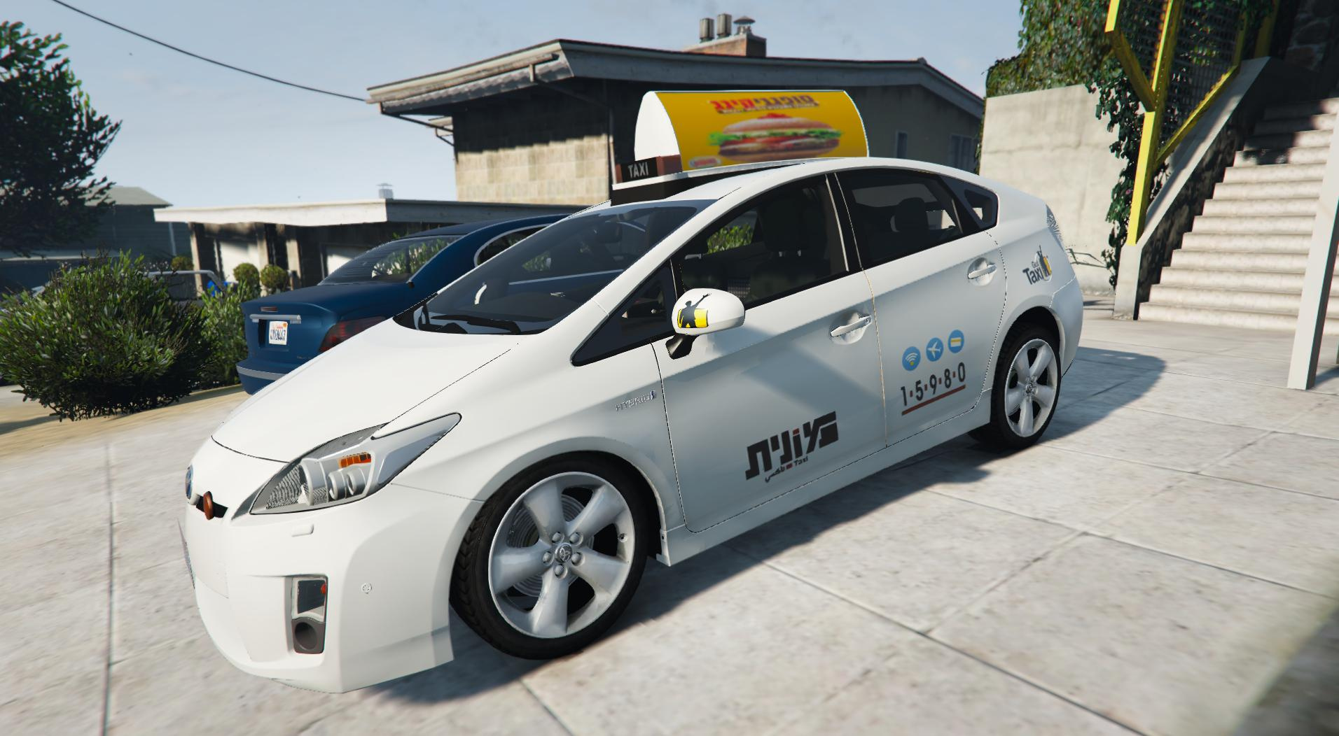 Toyota prius taxi gta 5 фото 13