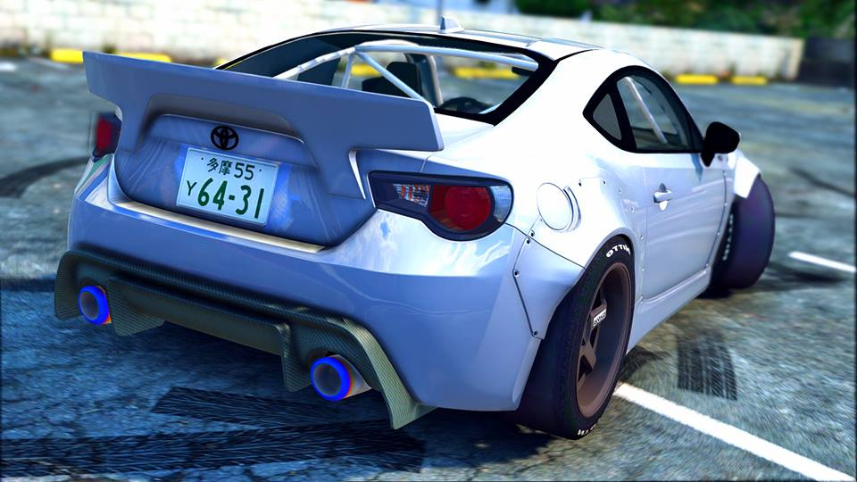 Toyota GT86 Rocket Bunny GTA5 Mods com 